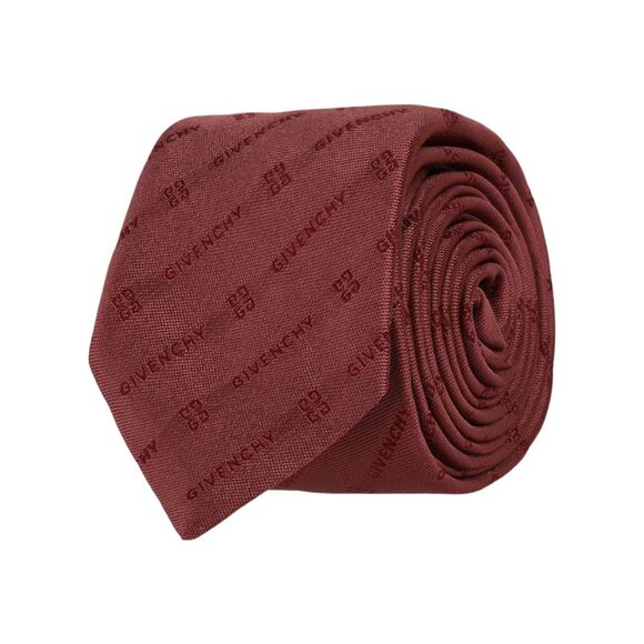 Givenchy Diagonal Logo Silk Tie Mens
